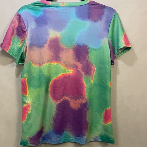 Cute Chic Tie Die Stretch Top - Picture 4 of 5